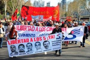 Otra jornada de  solidaridad con Los Cinco y contra el terrorismo