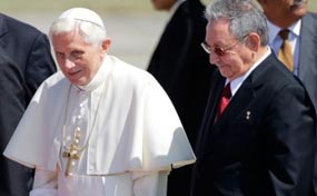 Dialogará Benedicto XVI con presidente cubano Raúl Castro
