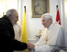 Se reunen Fidel Castro y Benedicto XVI