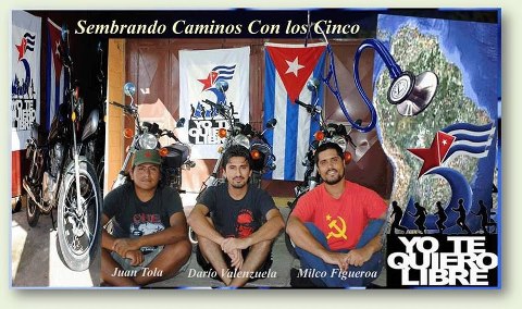 En Lima motociclistas solidarios con Los Cinco