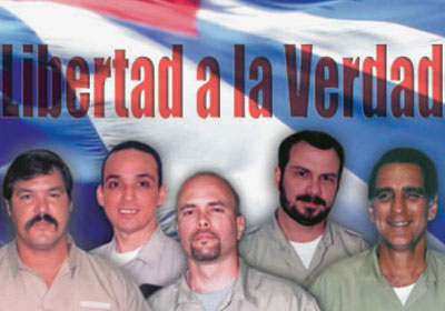 Mensaje de los Cinco Héroes La verdad de Cuba, de nuestra inocencia, germinan en cada rincón del orbe