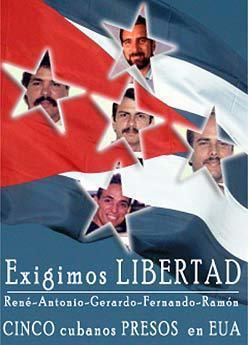 Grupos solidarios con Cuba exigen libertad para Los Cinco